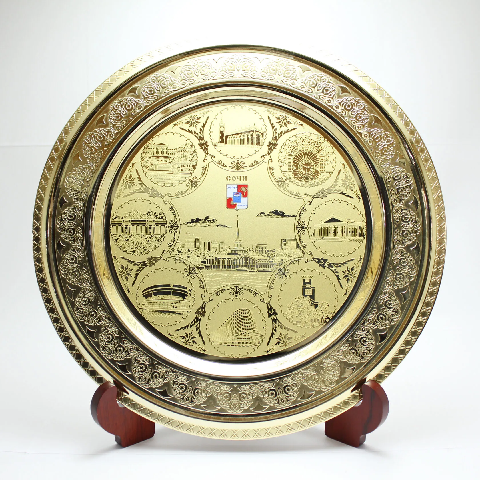 Тарелка "Виды Сочи"